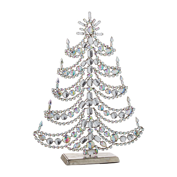 DIY Modern Christmas Trees (Holiday Crafts) - Craftionary  Jeweled  christmas, Jeweled christmas trees, Jewelry christmas tree